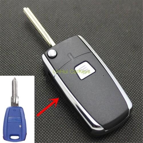 PINECONE for FIAT SIENA PALIO PUNTO Keys Case 1 Button Uncut Brass Blade Type 1 Remote Blank Modified Car Key Fob Shell 1PC