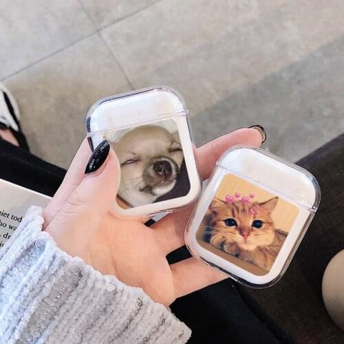 Cartoon Animals Cases For Airpods 2 1 Case Clear Earphone Cover For Airpods Pro 3 Dog Cat Case Airpods Soft Silicone Cover Funda