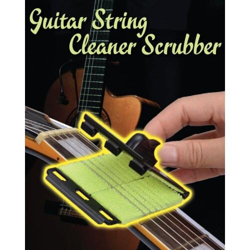 Electric Guitar Bass Strings Scrubber Fingerboard Rub Cleaning Tool Maintenance Care Bass Cleaner Guitar Accessorie