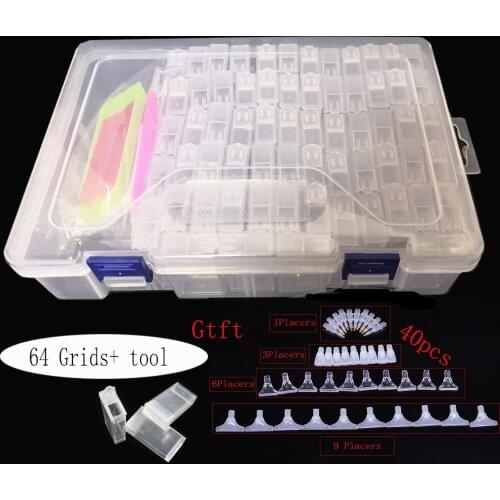 New 5D diamond painting accessories tools kit for diamond embroidery accessories art supplies storage box Gift (40pcs Pen Tip)
