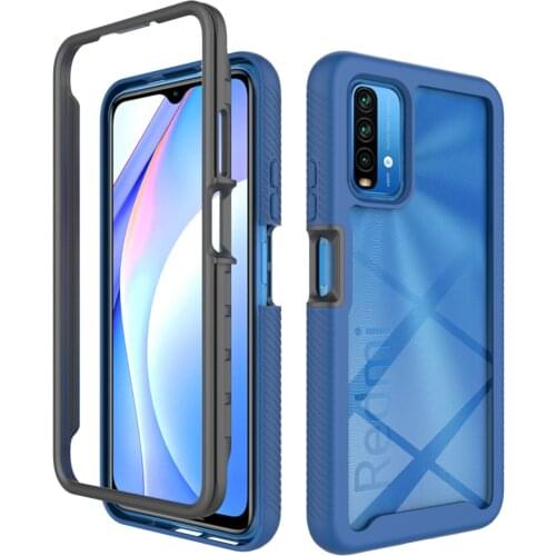Non-slip Hybrid Rugged Armor Shockproof Case For Xiaomi Redmi 9T 9 Power Note 9T POCO M3 Soft TPU Transparent Acrylic Back Cover