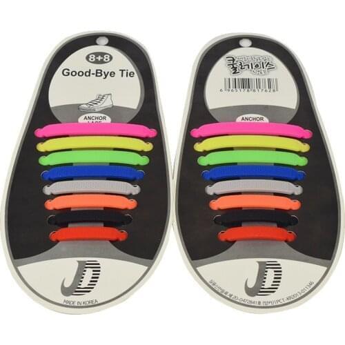 2020 New Shoes Accessories Elastic Silicone Shoelaces Elastic Shoelace Creative Lazy Silicone Laces No Tie Rubber Lace