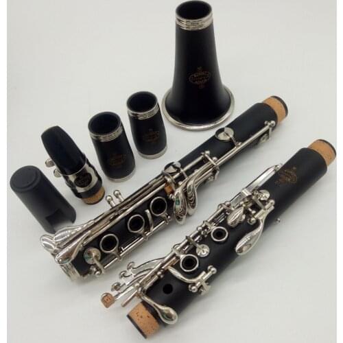 Brand New Ebony Blackwood Clarinet B10 Professional Bb Clarinets Bakelite B10 17 Keys Musical Instruments Mouthpiece Reeds