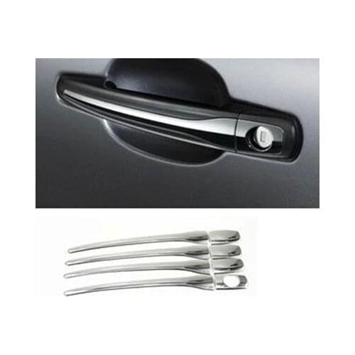 New Chrome Stainless steel Door Handle Covers trim For Citroen C-QUATRE Peugeot 3008 408 308 Free Drop Shipping