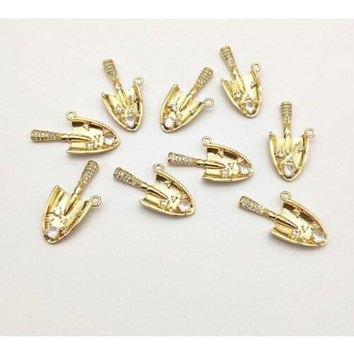 New Arrival! 30x16mm 50pcs Cubic Zirconia Charm For Handmade Necklace/Earrings make DIY Parts,Jewelry Accessories Findings