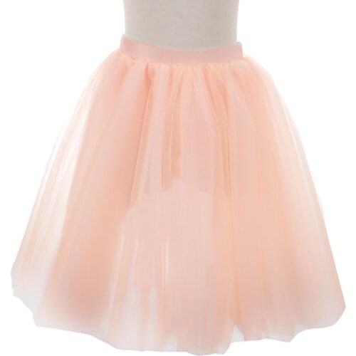 Peach Long Ballet Half Skirt Black Romantic Ballet Tutu Girl white 4 Layer Soft Tulle Ballerina Practice Dance Dress purple girl