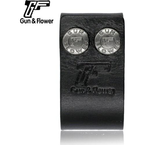 Gun&Flower Italy Leather Handcuff Case Cover Tactical Duty Gear Cuff Holder Handcuff Keys & Keyhooks