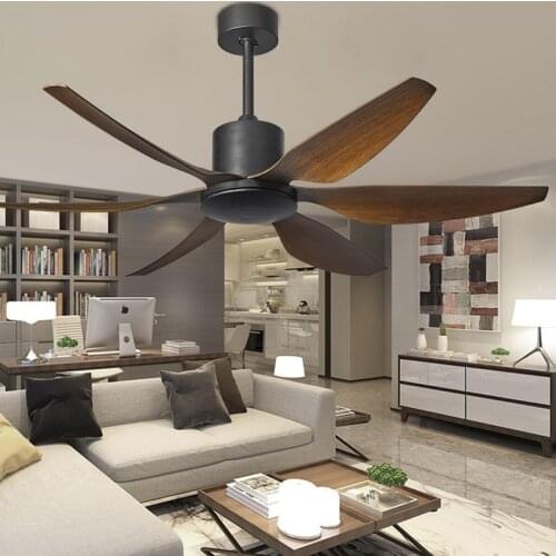 Ceiling fan lamp LED modern simple living room dining room lamp with remote control ceiling fan ventilador de techo