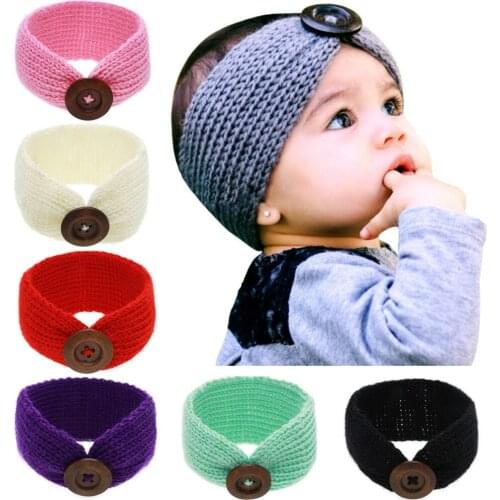 Boys girl wool knitted headbands winter kids newborn hair head wrap turban headband headwear headwrap hair accessories headdress