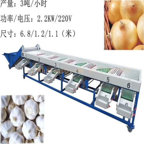 Onion sorting machine garlic size grading machine round fruit and vegetable sorter and grader machine for sale