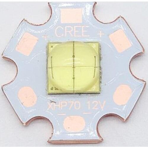 1-10PCS ETI 7070 6V 4Chips 15W LED Emitter Diode can replace Cree MKR MCE XHP50 XHP70 Cool White LED light with 20mm Copper PCB