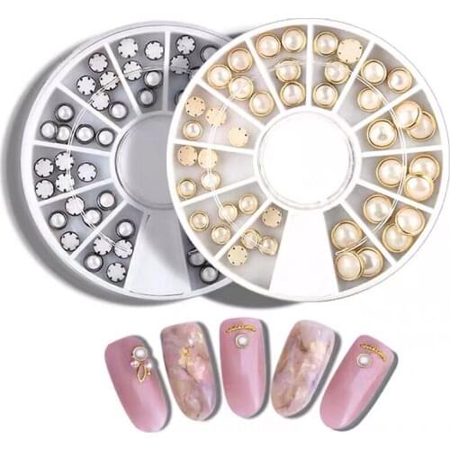 Nail Art Tips Crystal Glitter Nail Rhinestone 3D Nail Art Decoration Mix Color Acrylic Diamond Accessories In Wheel Free Ship