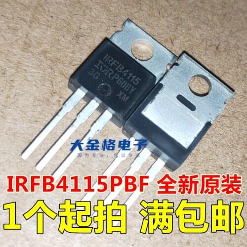 In Stock 100% New&original 5pcs/lot IRFB4115 IRFB4115PBF 150V 104A 380W TO-220