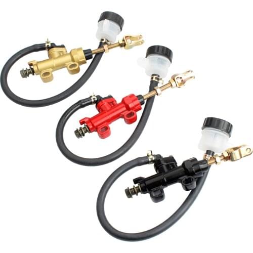 Rear Foot Brake Master Cylinder Pump For Motorcycle Go Kart ATV Dirt Pit Bike Parts
