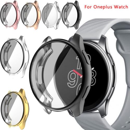 Samrt Watch Screen Protector Case for Oneplus Watch SmartWatch Protective Bumper Shell Accessories Ultra Slim Soft TPU Cover