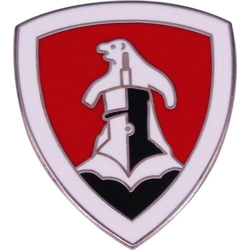 German 11th Flotilla Polar Badge Bear WW2 Navy Pin