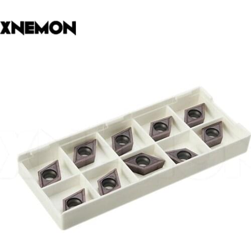 1/10pcs DCMT11T0304 VP15TF Turning Inserts Blades for Stainless Steel ,DCMT11T304 for SDJCR/SDUCR/SDNCN Tool Holder Insert