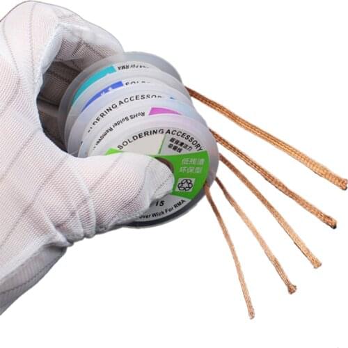 1PCS 1.5mm 2mm 2.5mm 3mm 3.5mm Width 1.5M Length Desoldering Braid Welding Solder Remover Wick Wire Lead Cord Flux Repair Tool