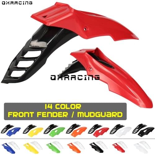 14 Color Universal Off Road Dirt Pit Bike MX Motocross Motorcycle Front mudguard front fender For KLX YZF DRZ CR CRF DT RMX