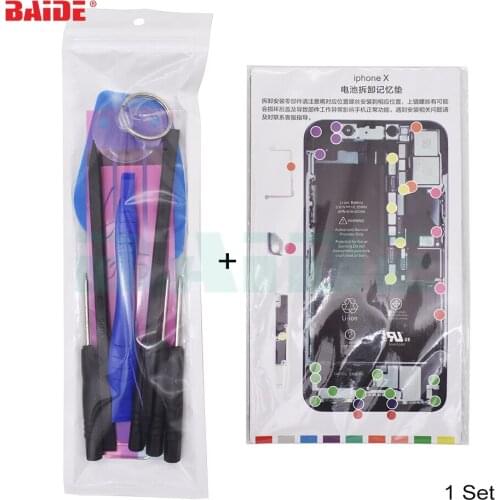 14 in 1 Mobile Phone Battery Repair Tools Kit For iPhone 5 6 7 8 X Battery Replacement Bundle Machine Tool Set 250set/lot