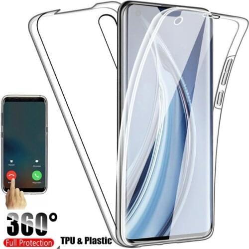 360 Full Body Double Protective Phone Case For xiaomi 11ultra 11lite 10 pro X3 NFC Redmi note10pro redmi 9T Soft Clear PC case