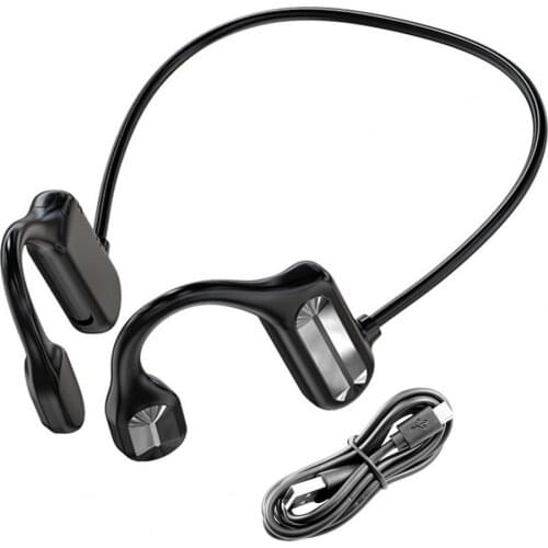 Bluetooth-compatible 5.0 Earphone Ear Hook Bone Conduction Waterproof Wireless Sports Headphone for Mobile Phone