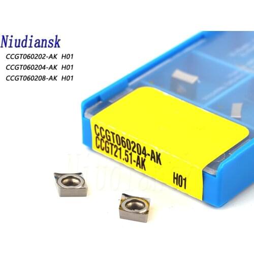 CCGT060202 AK H01 CCGT060204 AK H01 CCGT060208 AK H01 Aluminum turning tool Carbide insert milling insert cnc lathe tools