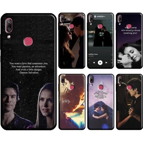 Damon Elena The Vampire Diaries Case For Huawei Nova 5T 3 2 i Y3 II Y7 Y5 Y6 2017 2018 Y9 2019 Y5P Y6P Y7A 2020 Y9S Cover