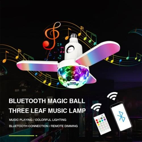 Fan Shape Night Light Projector for Kid Bluetooth 5.0 RGB Light with Night Light Music Ceil-mounted Foldable Color-changing Lamp