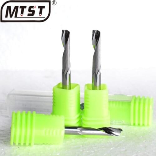 10pc 4 5 6mm Single blade tungsten steel milling cutter for high gloss aluminum alloy profile CNC engraving machine drilling