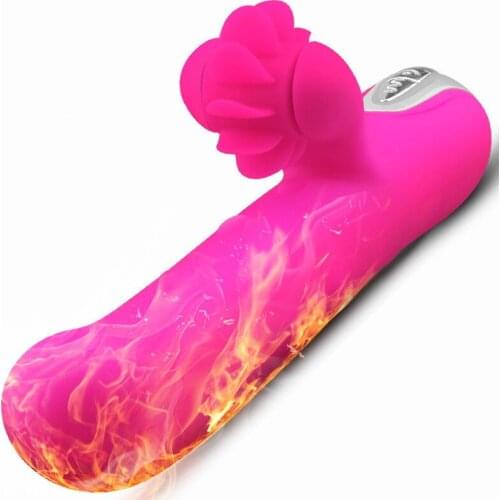 Tongue Vibrate Toy Oral Tongue Simulator,7 Rotating S-imulation Multi Frequency Sucking Toys Vibration Wand For Female Heated