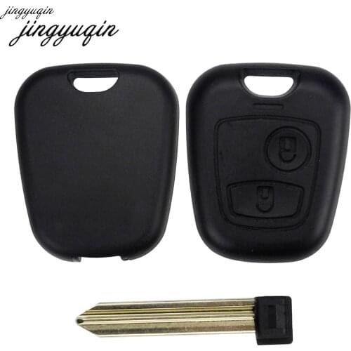Jingyuqin 10pcs/lot 2 Buttons Remote Key Fob Cover for Citroen C1 C2 C3 Saxo Xsara Picasso Berlingo