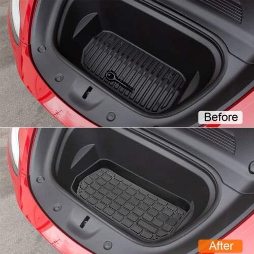 Car Rear Trunk Storage Mat Cargo Tray Trunk Waterproof All Weather Protective Pads Mat Replacement for Tesla Model Y