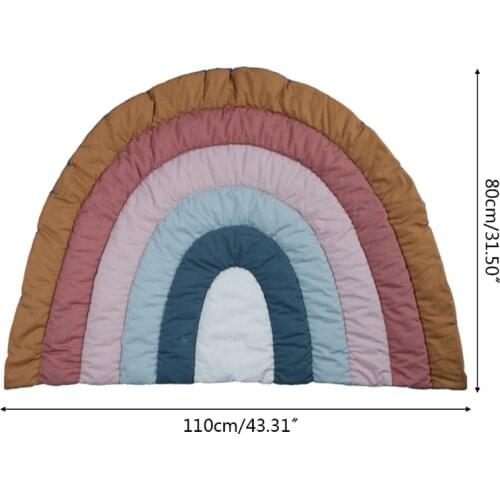 Creative Rainbow Baby Play Mat Floor Crawling Rug Children Kids Playmat Carpet