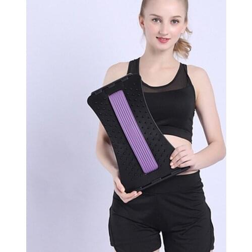 Back Massager Stretcher Magic Relax Stretch Mat Lumbar Spine Support Pain Relief Fitness Massage Equipment With Sponge Strip