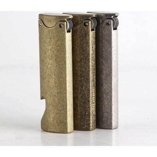 Multifunction Practical Long Metal Windproof Kerosene Lighter with Bottle Opener Smoking Accessories for Weed Lighter Vintage