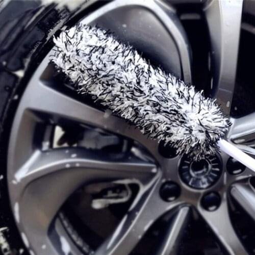 Multifunctional Soft Fiber Brush Used for Cleaning Car Tire Rim Vehicle Washer Interior Car Detailing Brush