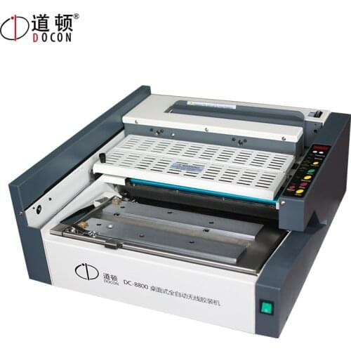 Desktop automatic glue binding machine,auto desktop perfect binder,auto small glue book binding machine,glue book making machine