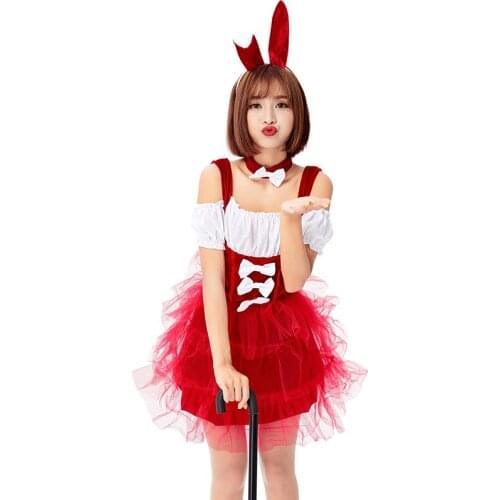 New Bunny Girl Cute Pettiskirt Night Bar Party Performance Costume Rabbit Cosplay Costume Cosplay Costumes
