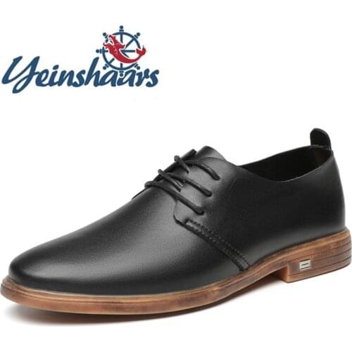 New Mens Dress Shoes Casual Real Leather Shoes Men Business Office Footwear Spring Autumn Non-Slip Formal Oxford Shoes For Men