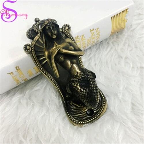 Luxury Mermaid Curtain Tie Back Holders Clothes Hat Wall Hooks Alloy Tieback Hanger Home Decor