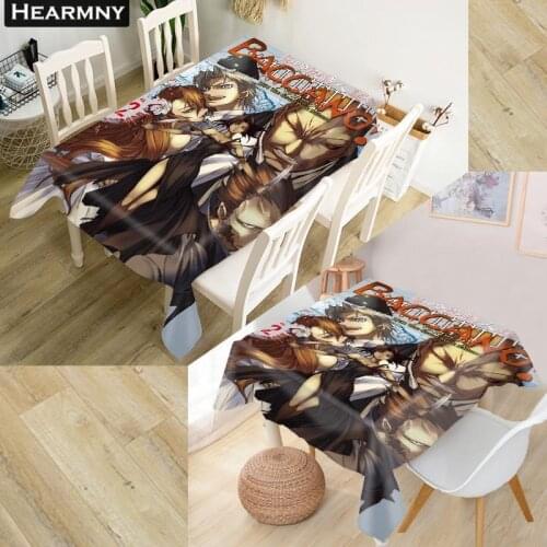 Customizable 3D Tablecloth Baccano Tree Waterproof Thicken Rectangular Square Wedding Table Cloth 90X90cm,100X140cm
