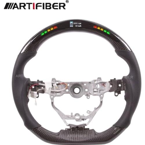 Race display LED Carbon Fiber Steering Wheel for TOYOTA Yaris