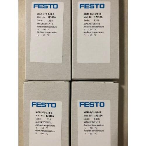 Stock, Solenoid valve, 173124, MEH-3/2-1/8-B, New, Fast shipping