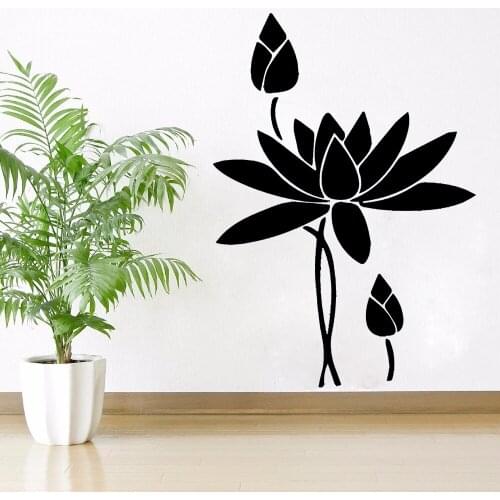Vinyl Art Flowers Wall Stickers Home Decoration Nordic Style Home for Living Room Company School Office Decor Pvc Decals HY1929