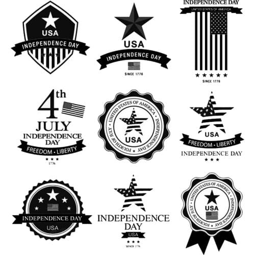 AZSG Independence Day Label Clear Stamps/Seal For DIY Scrapbooking Card Making Album Decorative Silicone Stamp Craft