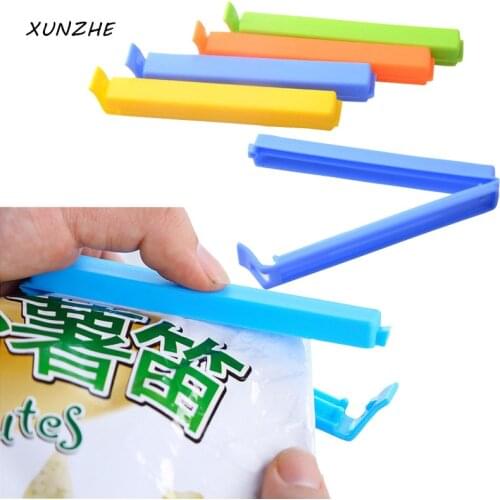 10Pc/Lot Househould Food Snack Storage Seal Sealing Bag Clips Sealer Clamp Food Bag Clips Kitchen Tool Home Food Close Clip SeaL