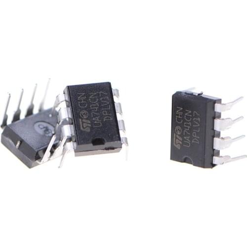 10PCS UA741CN LM741 741 OPERATIONAL AMPLIFIER OP AMP DIP-8 IC