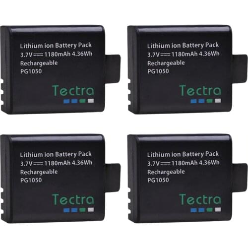 4Pcs Camera Batteries PG1050 For Sports Action Camera SJCAM ,SJ5000,SJ4000,EKEN H9 H9R H3 H3R H8PRO H8R H8 SJ5000PLUS SJ6000