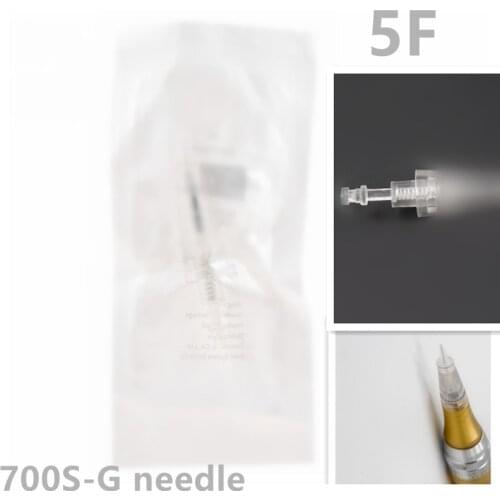50pcs New Cartridge transparent plastic shell Permanent Tattoo Makeup Eyebrow Needles 5F for pop digital tattoo machine kit
